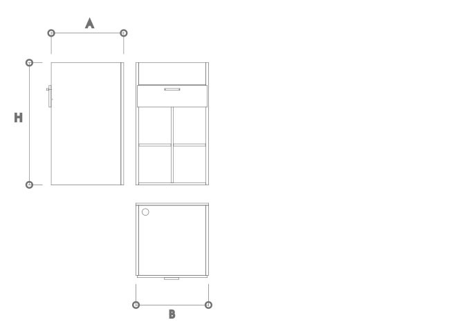 MODULO ESTANTERIA CONJUNTO 1000/700
