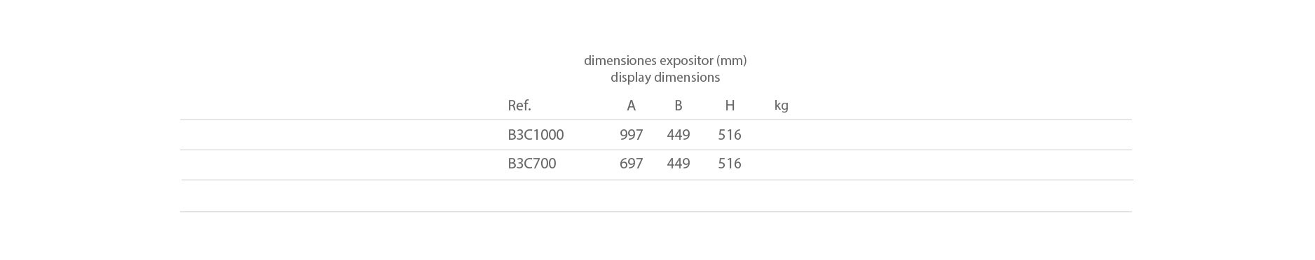 BUCH 3 CAJONES 1000/700