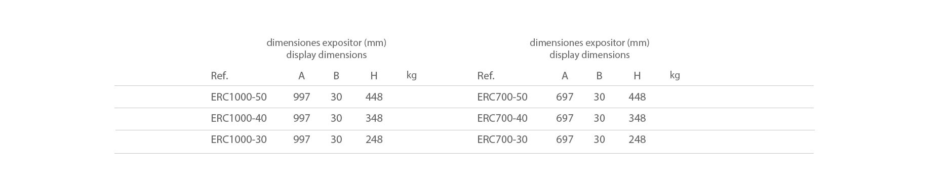 ESTANTE RETENEDOR CRISTAL 1000/700