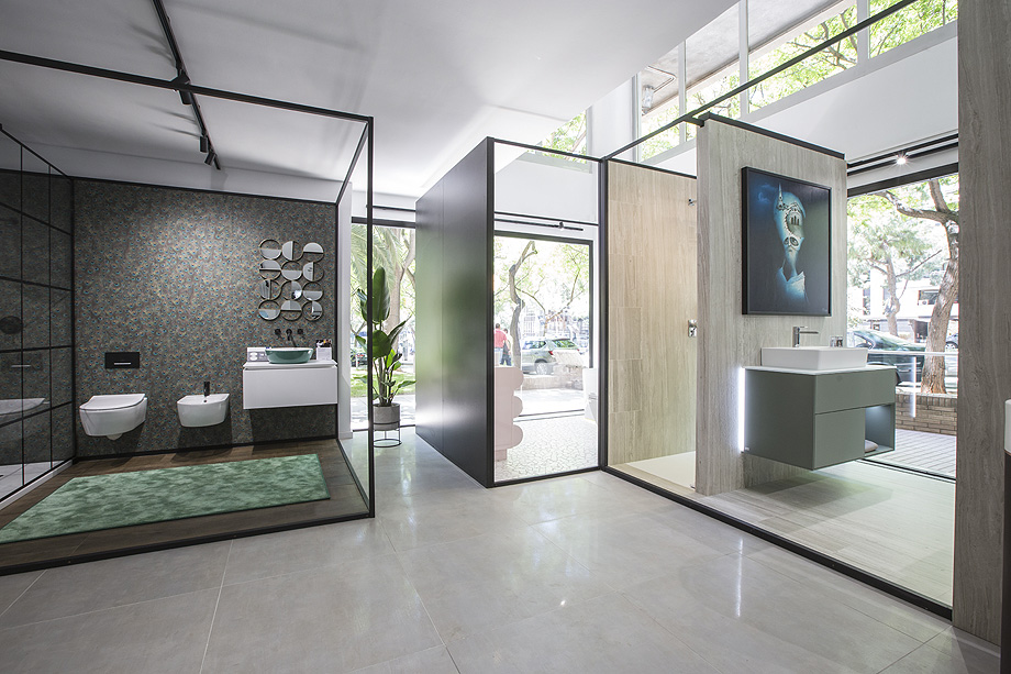FUSTECMA colabora en la realización del showroom de VILLEROY & BOCH, premiado a mejor showroom del año por la revista INTERIORES