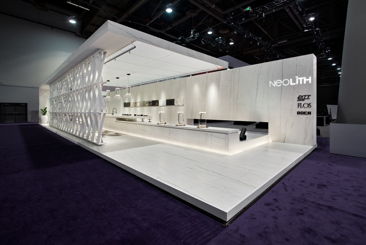 FUSTECMA colabora en la realización del Stand premiado de NEOLITH en la feria Kitchen & Bath Industry Show (KBIS)